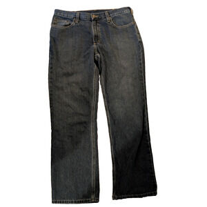 Carhartt BD1483-M Blue Mens 5 Pocket Jeans 35x32 Relaxed Fit Men 10483-968